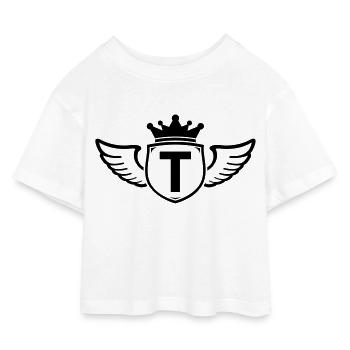 t - T-shirt Crop Top en jersey Enfant - blanc - Devant
