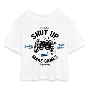 Développement de jeux - T-shirt Crop Top en jersey Enfant - blanc - Devant