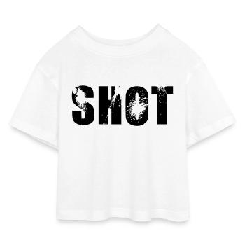 coup - T-shirt Crop Top en jersey Enfant - blanc - Devant