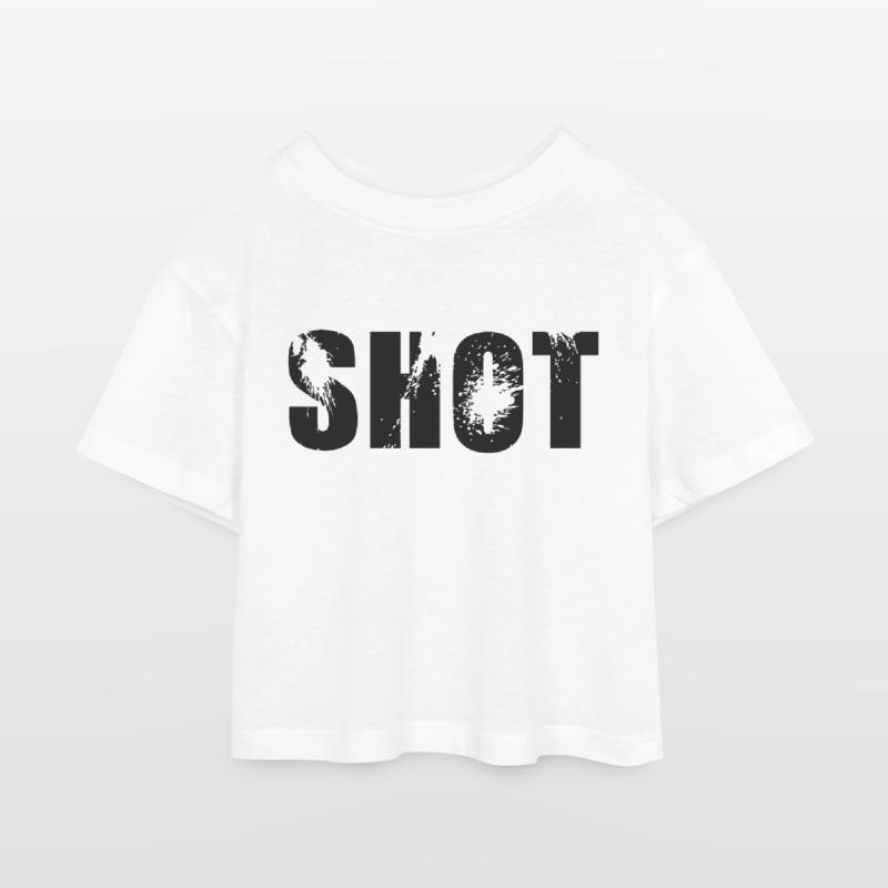 shot Kinder Cropped Jersey T-Shirt