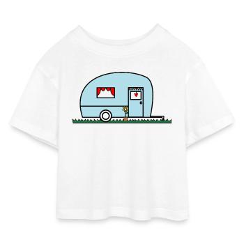 FEIERTAG. FROHE FEIERTAGE. GELIEBTE. MEISTER. LEHRER - Kinder Cropped Jersey T-Shirt - Weiß - Vorne