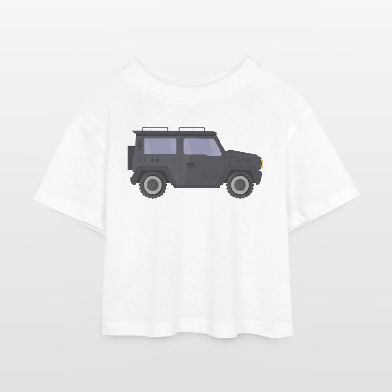 Jeep T-shirt Crop Top en jersey Enfant