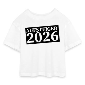aufsteiger_2026 - Kinder Cropped Jersey T-Shirt - Weiß - Vorne