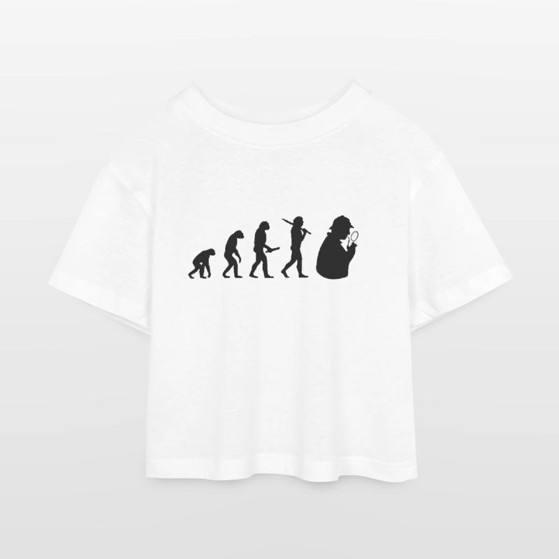 Sherlock Holmes évolution développement de progrès T-shirt Crop Top en jersey Enfant