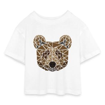 BÄR - Kinder Cropped Jersey T-Shirt - Weiß - Vorne