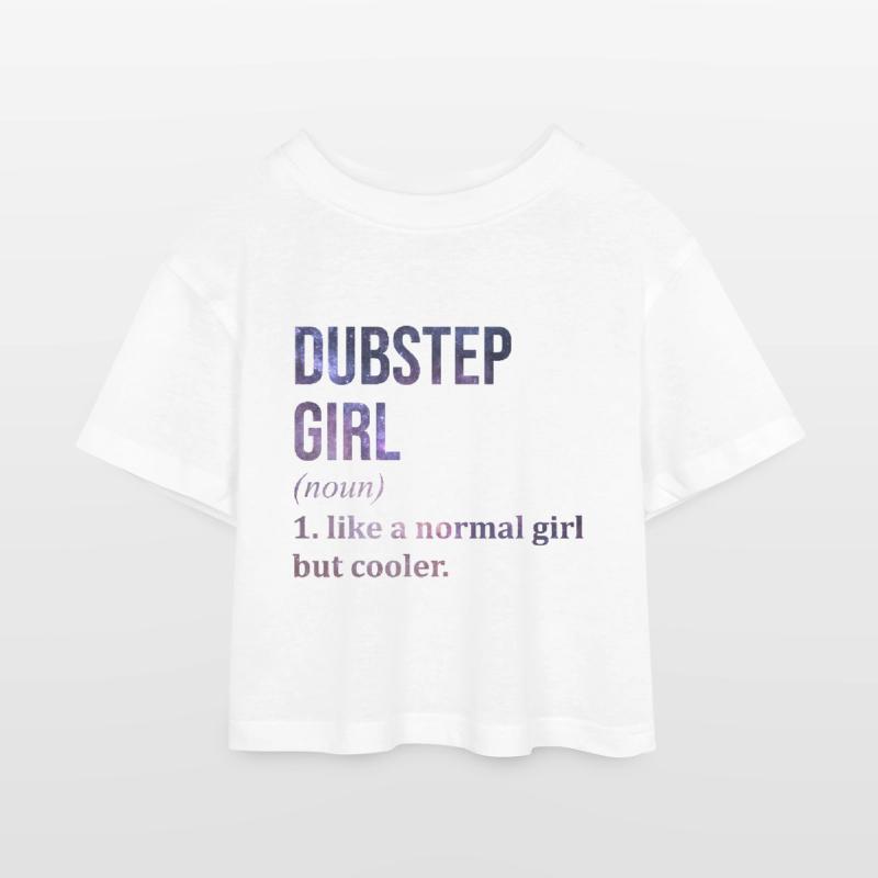Dubstep Dubstep Dubstep Kids’ Cropped Jersey T-Shirt