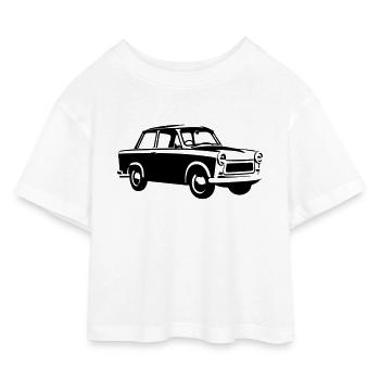 Trabi 601 Coupé - Kinder Cropped Jersey T-Shirt - Weiß - Vorne