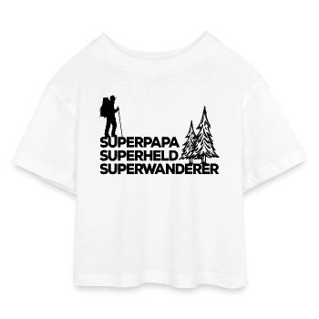 Bergwanderung Wanderer Wandern Statement Wanderung - Kinder Cropped Jersey T-Shirt - Weiß - Vorne