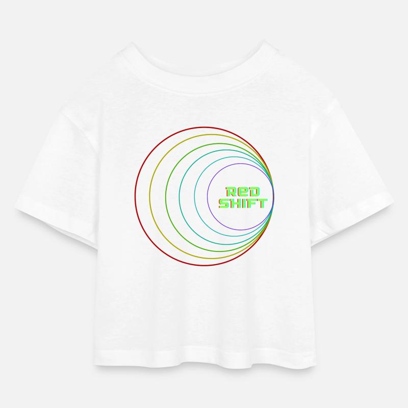 Rote Verschiebung - Kinder Cropped Jersey T-Shirt - Weiß