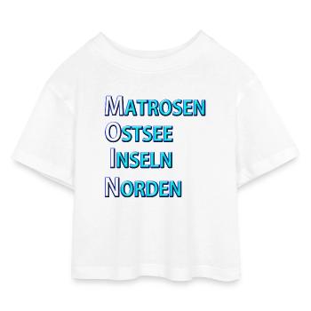 Sailors Moin - Kids’ Cropped Jersey T-Shirt - white - Front