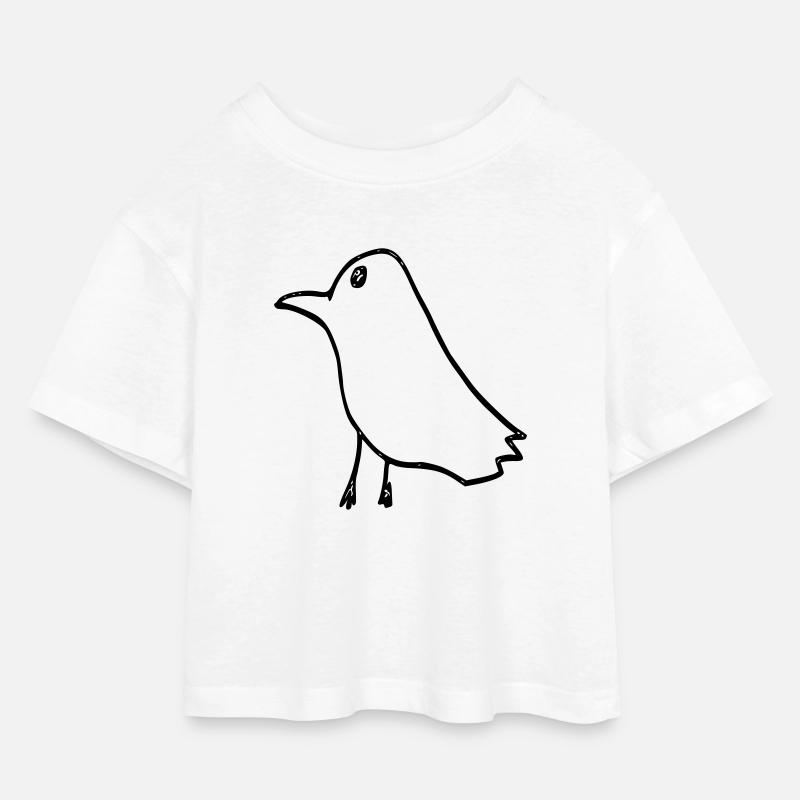 rabe - Kinder Cropped Jersey T-Shirt - Weiß
