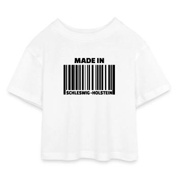 Schleswig Holstein - Kinder Cropped Jersey T-Shirt - Weiß - Vorne