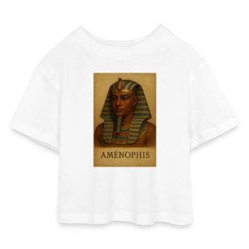Egyptian Amenophis Heritage - Kids’ Cropped Jersey T-Shirt - white - Front