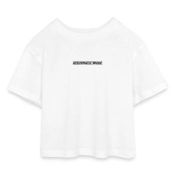 Acousmatic Music - Kids’ Cropped Jersey T-Shirt - white - Front