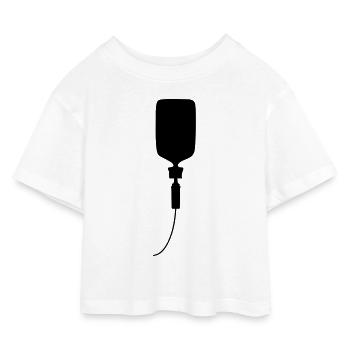 Infusion - Kids’ Cropped Jersey T-Shirt - white - Front