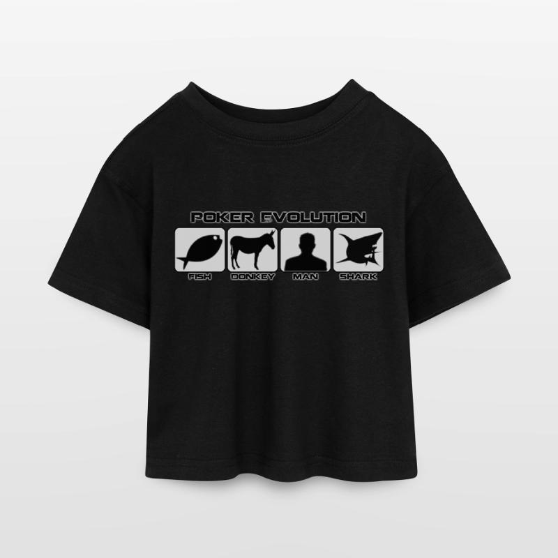 poker Evolution Kids’ Cropped Jersey T-Shirt