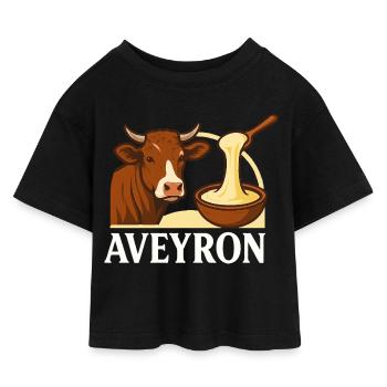 Aveyron 12 Occitania - Maglietta corta in jersey per bambine - nero - Fronte