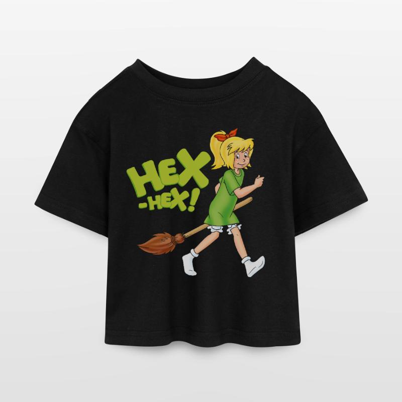 Bibi Blocksberg with mashed potatoes HEX-HEX! Type Kids’ Cropped Jersey T-Shirt