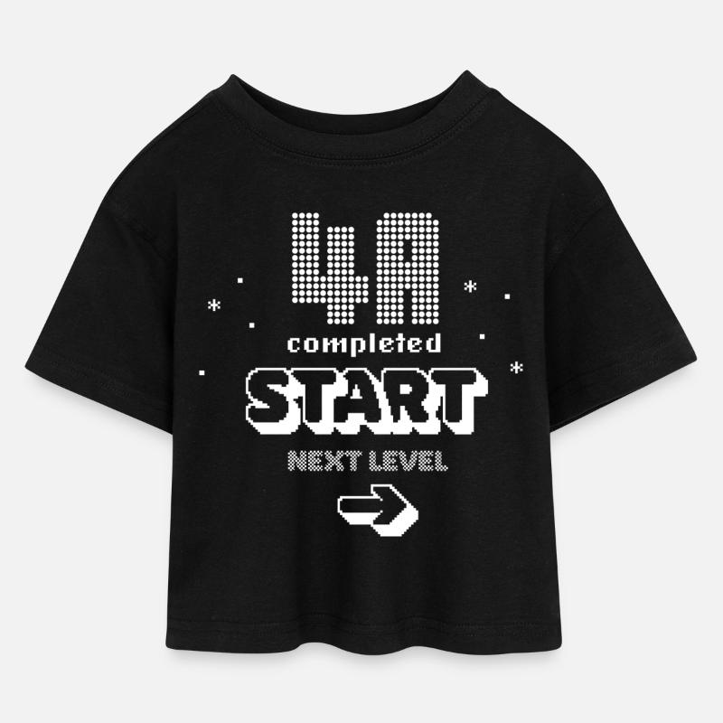 Graduating class 4a - Kids’ Cropped Jersey T-Shirt - black