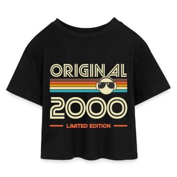 Original 2000 Retro Limited Edition - T-shirt Crop Top en jersey Enfant - noir - Devant