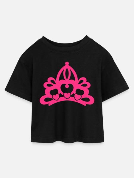 junggesellen abschied - Kinder Cropped Jersey T-Shirt - Schwarz