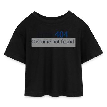 Fehler 404 - Kinder Cropped Jersey T-Shirt - Schwarz - Vorne