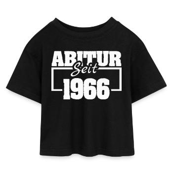 1966 - Kinder Cropped Jersey T-Shirt - Schwarz - Vorne