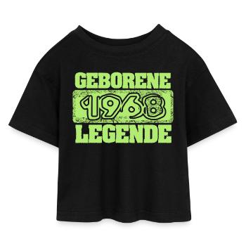 1968 - Kinder Cropped Jersey T-Shirt - Schwarz - Vorne