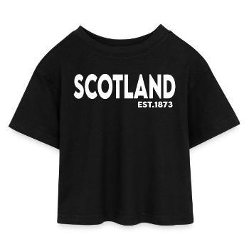 no_scotland_no_party - Kinder Cropped Jersey T-Shirt - Schwarz - Vorne