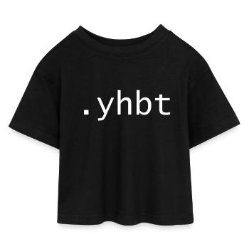 yhbt - You have been trolled - Kinder Cropped Jersey T-Shirt - Schwarz - Vorne