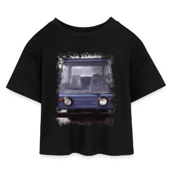 Multicar M25 - Kinder Cropped Jersey T-Shirt - Schwarz - Vorne