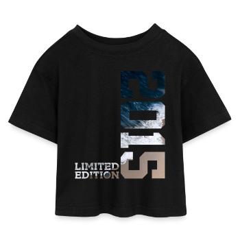 11. GEBURTSTAG LIMITED EDITION 2015 - Kinder Cropped Jersey T-Shirt - Schwarz - Vorne