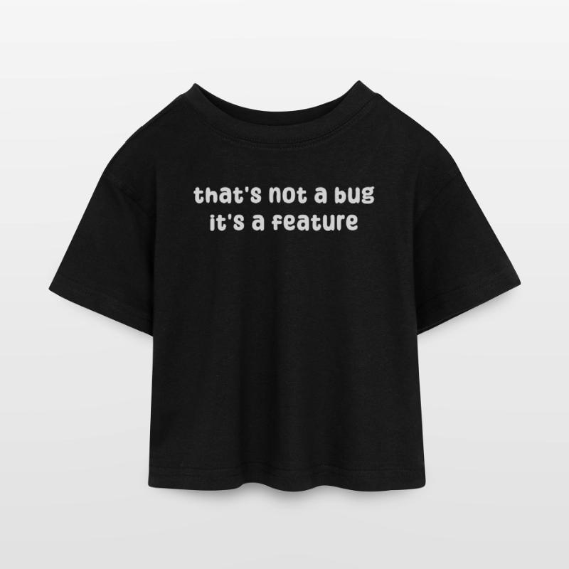 Déclaration de bugs Développeur Correction de bugs Debug Coden T-shirt Crop Top en jersey Enfant