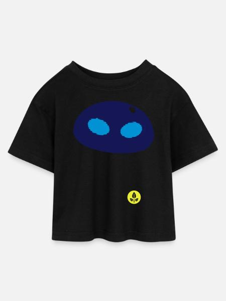 WALL-E Eve Pflanzen - Kinder Cropped Jersey T-Shirt - Schwarz