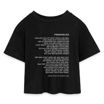 Franken Frankenlied - T-shirt Crop Top en jersey Enfant - noir - Devant