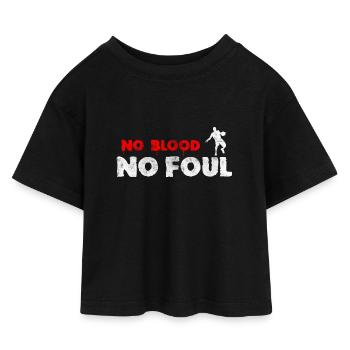 Basket-ball Basketball Basket - T-shirt Crop Top en jersey Enfant - noir - Devant
