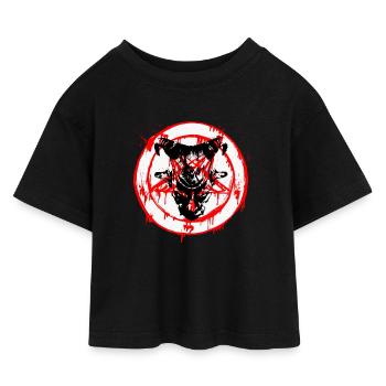 böse - Kids’ Cropped Jersey T-Shirt - black - Front