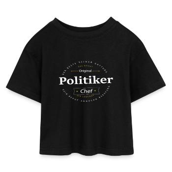 Beruf Politiker - Kinder Cropped Jersey T-Shirt - Schwarz - Vorne