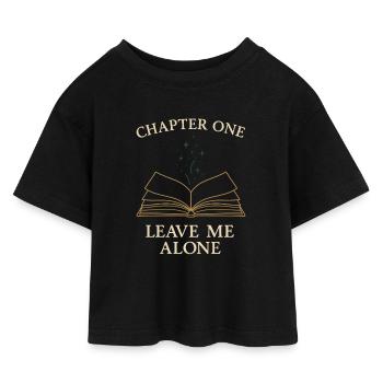 Booktok Fantasy Bookish Humor Geschenk Für - Kinder Cropped Jersey T-Shirt - Schwarz - Vorne