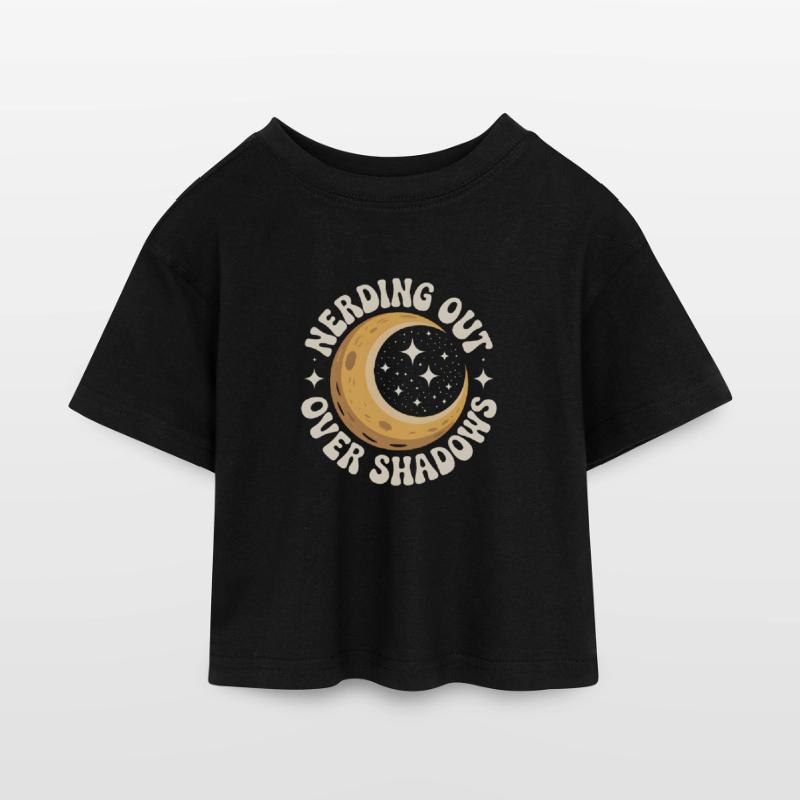 Shadow Nerd | Solar eclipse Kids’ Cropped Jersey T-Shirt