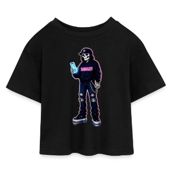 Sarkazzy Szkielet Hacker w streetwearowym swetrze