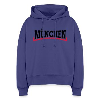 Munich * two-tone - Stanley/Stella Boxy Women Organic Hoodie Nora - dusk - Front
