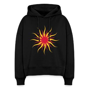 sun - Stanley/Stella Boxy Women Organic Hoodie Nora - black - Front