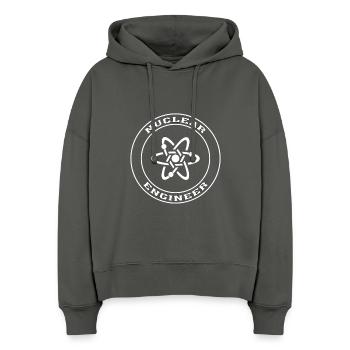 Nuclear Engineer Geschenk, Nuclear Engineering Shirt - Stanley/Stella Boxy Frauen Bio Hoodie Nora - Anthrazit - Vorne