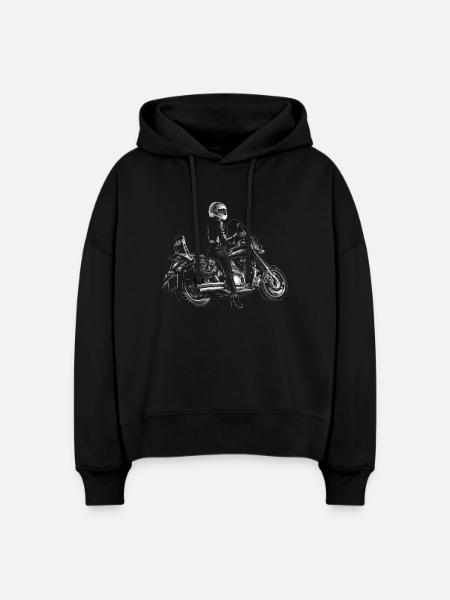 Chopper - Stanley/Stella Boxy Frauen Bio Hoodie Nora - Schwarz