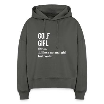 Golf - Sweat à capuche bio Nora coupe boxy Stanley/Stella Femme - charbon - Devant