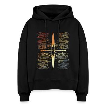 Vintage Rowing - Stanley/Stella Boxy Women Organic Hoodie Nora - black - Front