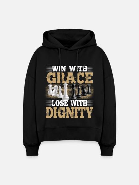 Schach - Stanley/Stella Boxy Frauen Bio Hoodie Nora - Schwarz