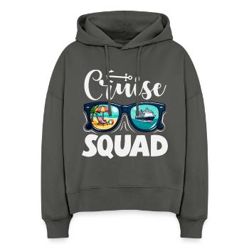 Cruise Squad Sunglasses Holiday Trip - Stanley/Stella Boxy Women Organic Hoodie Nora - anthracite - Front