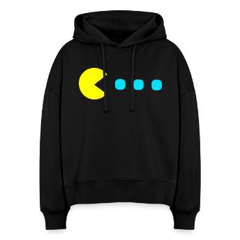 Retro Game - Stanley/Stella Boxy Frauen Bio Hoodie Nora - Schwarz - Vorne